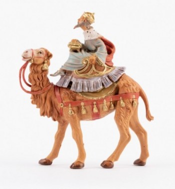 Re bianco a cammello (8) per presepe cm.10