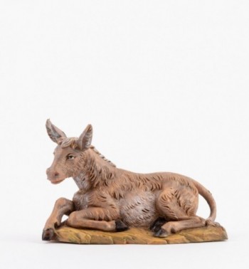 Asinello seduto per presepe 12 cm