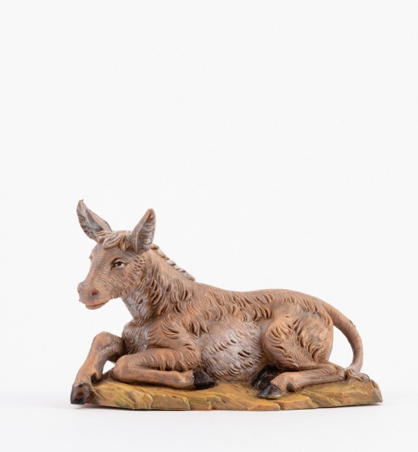 Asinello seduto per presepe 12 cm