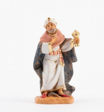 Re magio mulatto Gaspare per presepe 12 cm