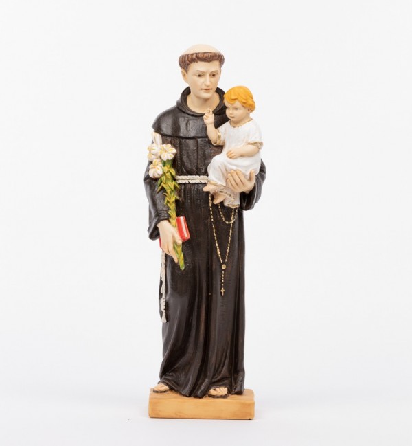 Statua Sant'Antonio con Bambino in resina 52 cm